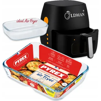 fritéza ORGANIZÉR skleněná FRITÉZA AIR FRYER FORMA PEČENÍ SKLENĚNÁ pyrex 19x14 cm
