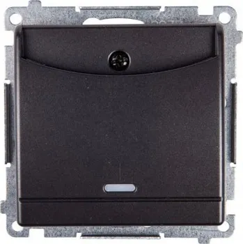 vypínač Vypínač jednoduchý Klasik, Podomítkový Kontakt-simon černý DWH1.01/48