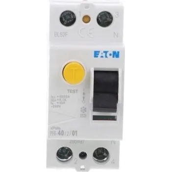 Proudový chránič Proudový chránič Eaton 230 V IP20 0 A