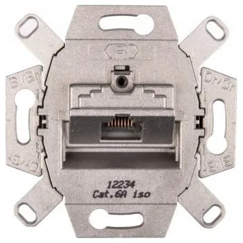 Elektrická zásuvka Internetová zásuvka podlahová krabice Hager červená