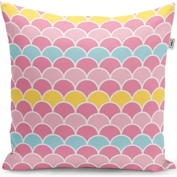 Polštář Sablio Polštář Barevné šupiny - 60x60 cm