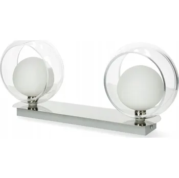 Nástěnné svítidlo Nástěnné svítidlo s vnitřním bílým stínidlem a vnějším průhledný stínidlem, patice G9