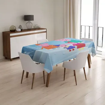 ubrus Sablio Ubrus Prasátko Pepina Rodina - 130x130 cm