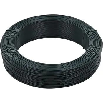 Příslušenství pro plot OMAXI Plotový vyvazovací drát 250 m 2,3/3,8 mm ocelový černozelený 737605