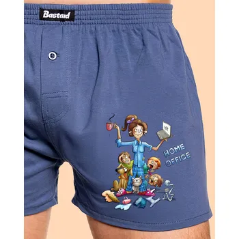 Trenýrky Bastard Maminčin home office pánské trenky Blue