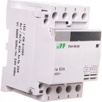 Stykač Stykač F&F 24 V IP20 63 A