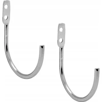 Věšák 2 ks Ohnutý věšák do šatny 3,3 cm šířka 1 cm hloubka 7,7 cm dílna