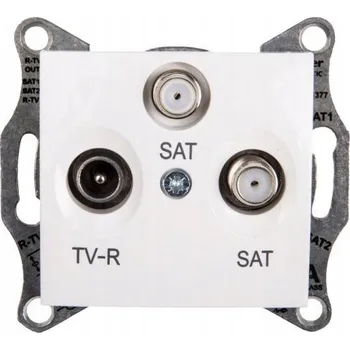 Elektrická zásuvka Anténní zásuvka nástěnná Schneider Electric bílá