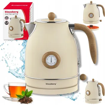 Rychlovarná konvice Rychlovarná konvice Klausberg KB9006 2200 W 1,7 l béžová