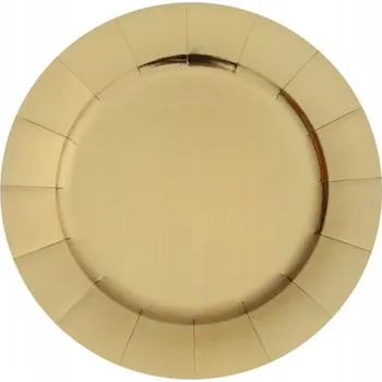 Talíř Zlaté papírové prostírání pod talíře 33 cm 10 Ks.