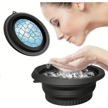 Zabezpečení domácnosti SILIKONOVÁ MISKA DO KOUPELE LEDOVÉHO OBLIČEJE SKLÁDACÍ S PODNOSEM NA LED 2V1