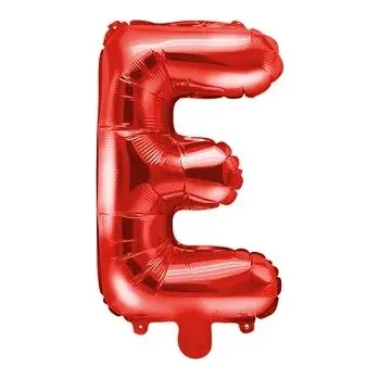 Balónek Fóliový balónek Písmeno E červené 92 cm