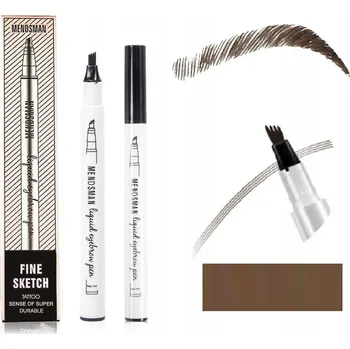 Tužka na obočí FIX NA OBOČÍ MICROBLADING HNĚDÝ PISÁK ČTYŘBODÝ APLIKÁTOR PRO EFEKT VLASŮ - ODSTÍN HNĚDÁ 2