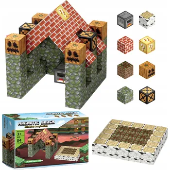 ostatní stavebnice STAVEBNICE KOSTKY 2 cm stavební kostky konstrukční BLOKY ŠESTIHRANY 84 ks