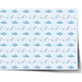 Plakát Sablio Plakát Létající talíře a rakety - 90x60 cm