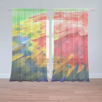 Záclona Sablio Záclony Barevné peří 2: 2ks 150x250cm