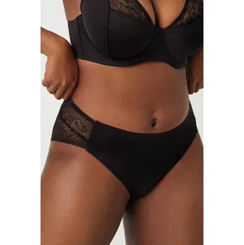 Kalhotky Dámské midi bikiny s krajkou Ysabel Mora, negro L i170_19671-NEGRO-L