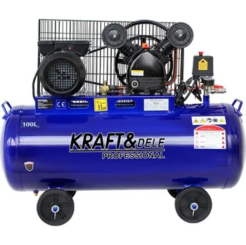 Kompresor Olejový kompresor dvoupístový 100l 230V 3kW, Kraft&Dele KD4054