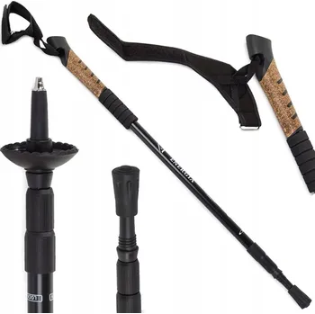 Trekingová hůl Hole Nordic Walking s korkovou rukojetí, černé