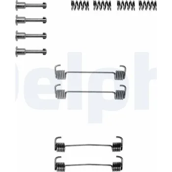 Brzdová čelist Sada příslušenství, parkovací brzdové čelisti DELPHI LY1163