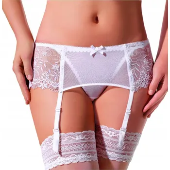 Podvazkový pás 032 Luxusní Podvazkový Pás Ewana Bílý M