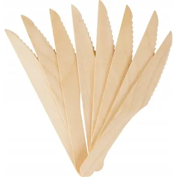 Obraz Dřevěné Nože Woodeven 16,5 cm 100 ks hnědé