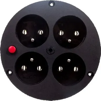 Elektrická zásuvka Elektrická Zásuvka přenosná podlahová Elektro-Plast Opatówek černá