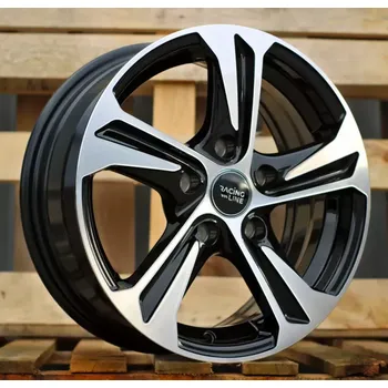 Alu kolo Alu kola Racing Line B1242, 16x6.5 5x108 ET40, černá + leštění