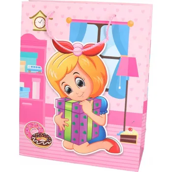 Dárková taška pro dívky 31,5x25x10 cm TM78