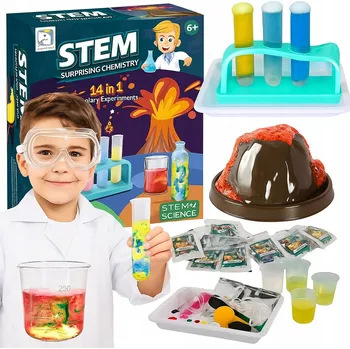 Obraz Malý Chemik Vzdělávací Sada 14 VĚDECKÝCH EXPERIMENTŮ Výbušná sopka