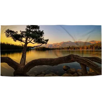 Ručník Sablio Ručník Strom u jezera - 70x140 cm