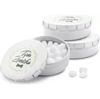 Bonbon Sablio Mentolky Tým ženicha motýlek - 3 ks