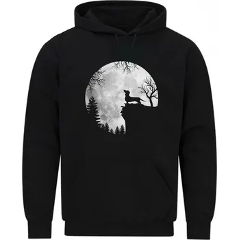 Pánská mikina Pánská mikina Hrdý Jezevčík za Úplňku (Velikost: 5XL, Barva: Černá)