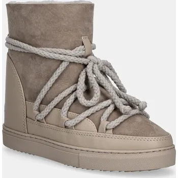 Dámská obuv Semišové sněhule Inuikii Classic Wedge, 36, šedá, 09X