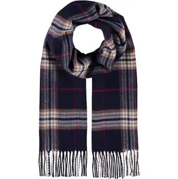 Šála Fiebig - Headwear since 1903 Kostkovaná šála od Fiebig Navy Blue