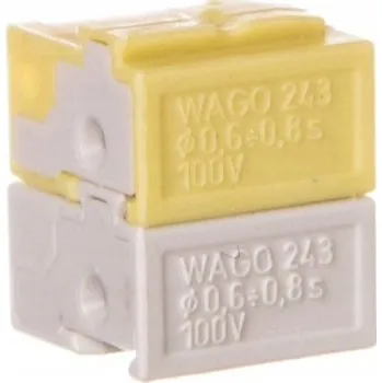 Nasadzovací svorka Wago 243-212 světle šedá/žlutá