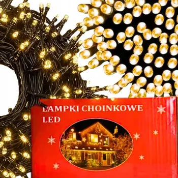 Vánoční dekorace VÁNOČNÍ OSVĚTLENÍ NA STROMEČEK 500 LED Teplá bílá Vnitřní Venkovní SVĚTLA