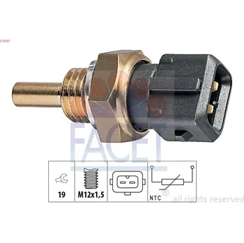 Čidlo automobilu Snímač, teplota chladiva FACET 7.3157