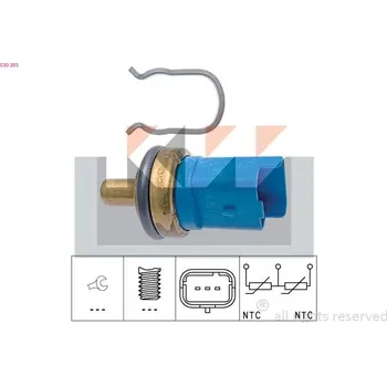 Čidlo automobilu Snímač, teplota chladiva KW 530 293