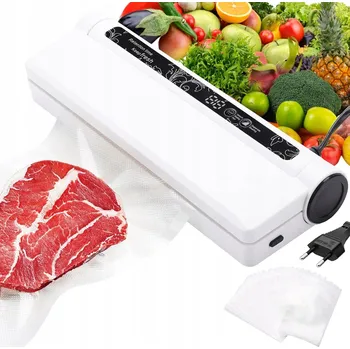 Vakuovačka SADA VAKUOVÁ SVÁŘEČKA 130W BALIČKA POTRAVIN + VAKUOVÉ SÁČKY