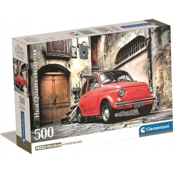 Puzzle Clementoni 500 dílků Clementoni Puzzle 500 dílků Compact Fiat 500