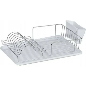 Odkapávač na nádobí Sušák na nádobí odkapávač na příbory 44x33 bílý