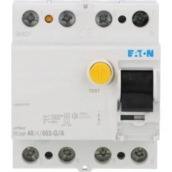 Proudový chránič Proudový chránič Eaton 400 V IP20 40 A