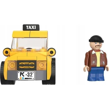 ostatní stavebnice STAVEBNICE PLAYTIVE TAXI osobní auto 80 DÍLŮ věk 5+
