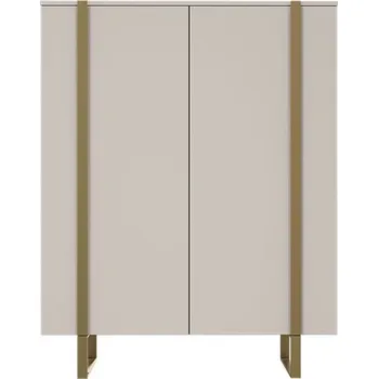 Komoda BOGART. Komoda Verica, cachmere / zlaté nohy