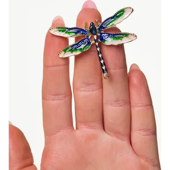 Brož Camerazar Brož retro vážka s kubickou zirkoní hmyzu