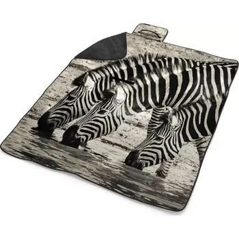 deka Sablio Plážová deka Zebry u vody: 200x140 cm