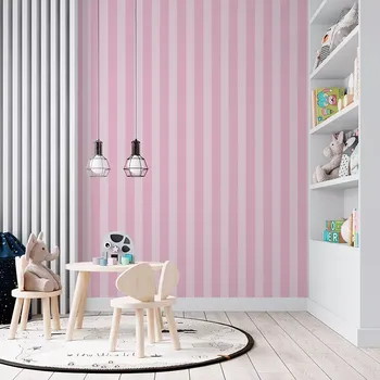 Tapeta Sablio Tapeta Růžové pruhy - 125x75 cm