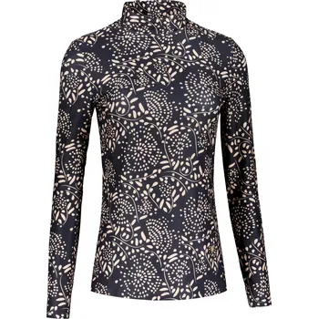 Dámské triko KIXMI VENUS ČERNÁ/BÉŽOVÁ M