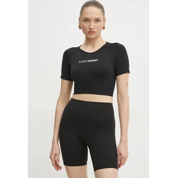 Tričko PLEIN SPORT černá barva, SAEC WTK3566 STE003N SAEC.WTK3566.STE003N 99X, vel. M